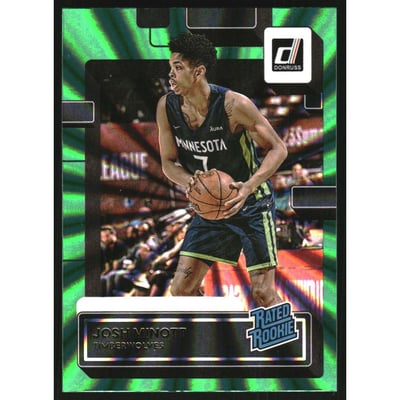 2022-23 Donruss Holo Green Laser #245 Josh Minott RR
