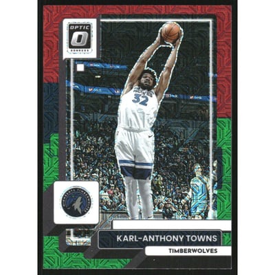 2022-23 Donruss Optic Choice Red and Green #50 Karl-Anthony Towns