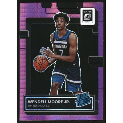 2022-23 Donruss Optic Hyper Pink #201 Wendell Moore Jr. RR