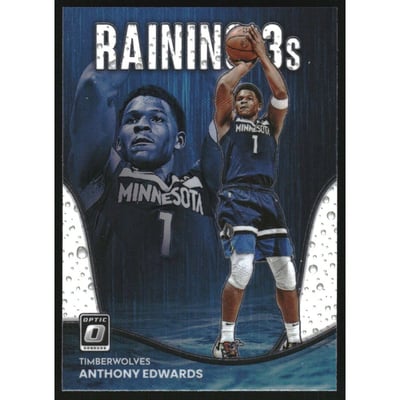 2022-23 Donruss Optic Raining 3s #2 Anthony Edwards