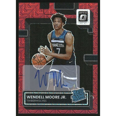 2022-23 Donruss Optic Rated Rookies Signatures Choice #201 Wendell Moore Jr.