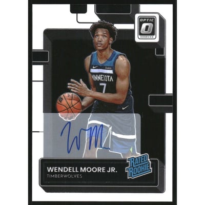 2022-23 Donruss Optic Rated Rookies Signatures #201 Wendell Moore Jr.