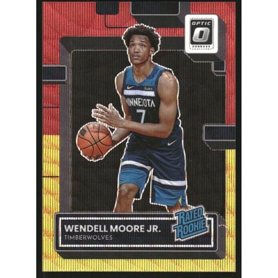 2022-23 Donruss Optic Red and Gold Wave #201 Wendell Moore Jr. RR