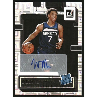 2022-23 Donruss Rated Rookies Signatures Choice #226 Wendell Moore Jr.