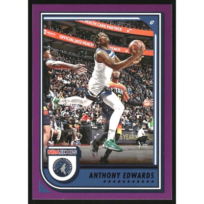 2022-23 Hoops Purple #194 Anthony Edwards
