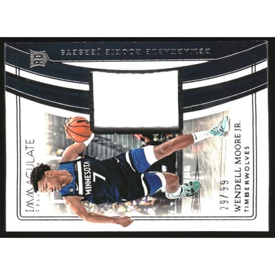 2022-23 Immaculate Collection Remarkable Rookie Jerseys #5 Wendell Moore Jr.