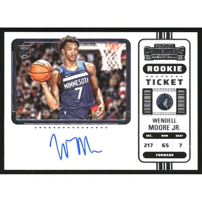 2022-23 Panini Contenders Variations #103 Wendell Moore Jr.