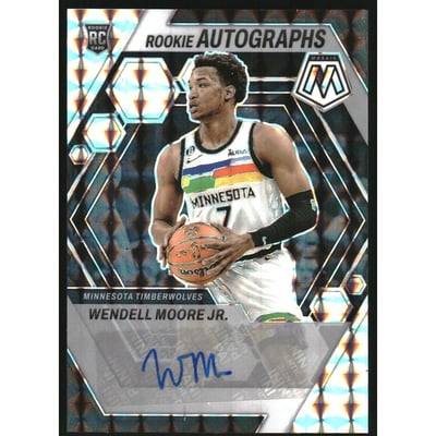 2022-23 Panini Mosaic Rookie Autographs Mosaic #39 Wendell Moore Jr.