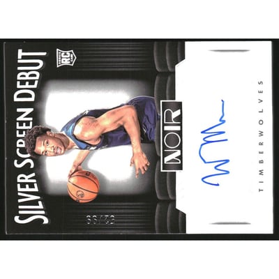 2022-23 Panini Noir Silver Screen Debut Signatures #30 Wendell Moore Jr./99