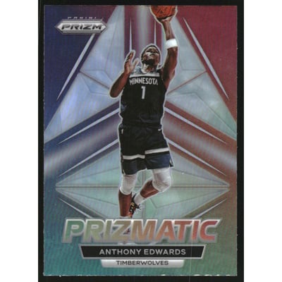 2022-23 Panini Prizm Prizmatic Prizms Silver #24 Anthony Edwards