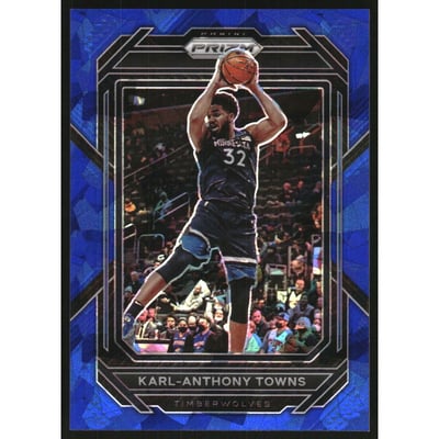 2022-23 Panini Prizm Prizms Blue Ice #68 Karl-Anthony Towns