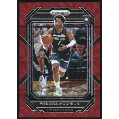 2022-23 Panini Prizm Prizms Choice Red #221 Wendell Moore Jr.