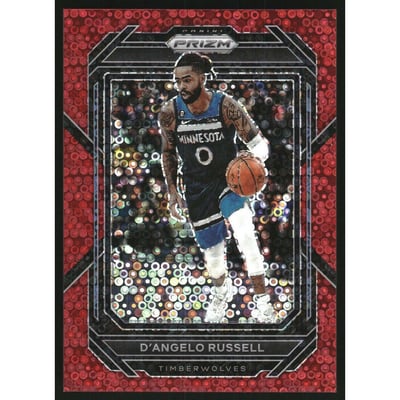 2022-23 Panini Prizm Prizms Fast Break Red #43 D'Angelo Russell