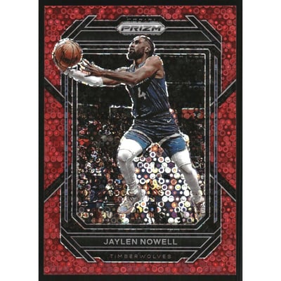 2022-23 Panini Prizm Prizms Fast Break Red #70 Jaylen Nowell