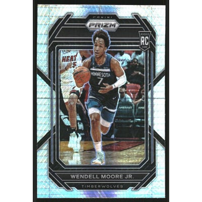2022-23 Panini Prizm Prizms Hyper #221 Wendell Moore Jr.