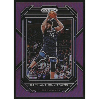 2022-23 Panini Prizm Prizms Purple #68 Karl-Anthony Towns