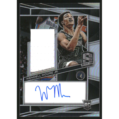 2022-23 Panini Spectra #222 Wendell Moore Jr. AU JSY/199