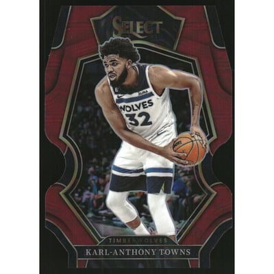 2022-23 Select Prizms Maroon Die Cut #112 Karl-Anthony Towns