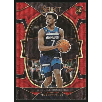 2022-23 Select Prizms Red Wave #73 Wendell Moore Jr.