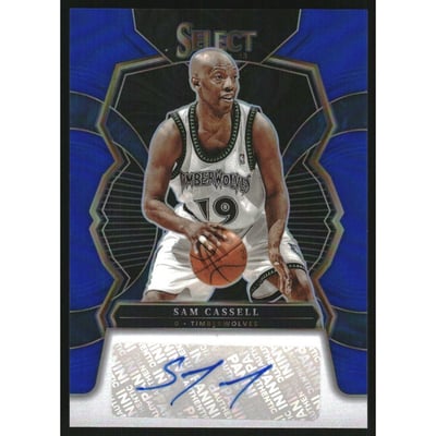 2022-23 Select Signatures Blue Prizms #29 Sam Cassell