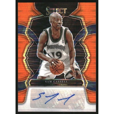 2022-23 Select Signatures Neon Orange Pulsar Prizms FOTL #29 Sam Cassell