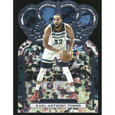 2023-24 Crown Royale Crystal Blue #12 Karl-Anthony Towns