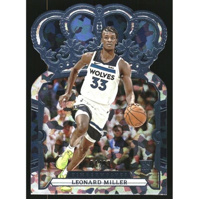 2023-24 Crown Royale Crystal Blue #96 Leonard Miller