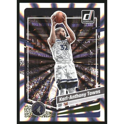 2023-24 Donruss Holo Laser #155 Karl-Anthony Towns