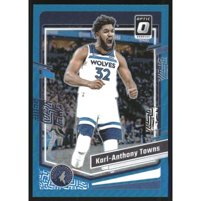 2023-24 Donruss Optic Aqua #179 Karl-Anthony Towns