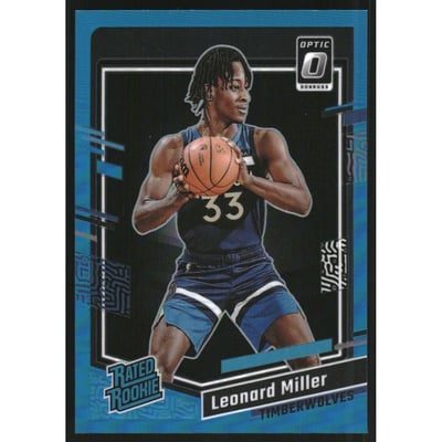 2023-24 Donruss Optic Aqua #234 Leonard Miller RR