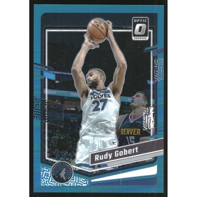 2023-24 Donruss Optic Aqua #28 Rudy Gobert