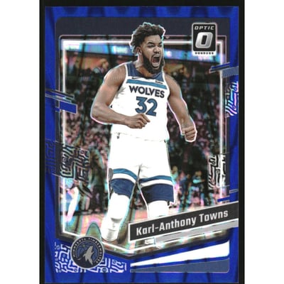 2023-24 Donruss Optic Blue Seismic #179 Karl-Anthony Towns