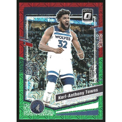 2023-24 Donruss Optic Choice Red and Green #179 Karl-Anthony Towns
