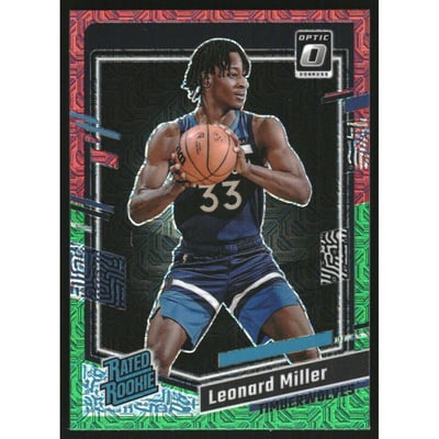 2023-24 Donruss Optic Choice Red and Green #234 Leonard Miller RR