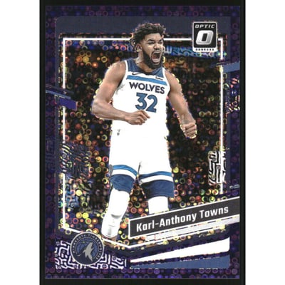 2023-24 Donruss Optic Fast Break Purple #179 Karl-Anthony Towns