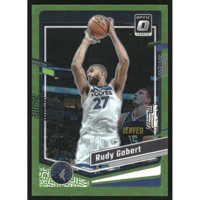 2023-24 Donruss Optic Lime Green #28 Rudy Gobert
