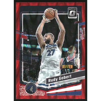 2023-24 Donruss Optic Red Seismic #28 Rudy Gobert