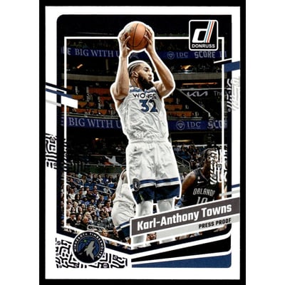2023-24 Donruss Press Proof Purple #155 Karl-Anthony Towns
