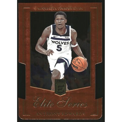 2023-24 Elite Elite Series Orange Die Cut #14 Anthony Edwards