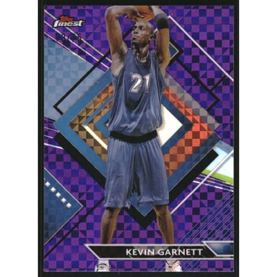2023-24 Finest Purple Checkerboard Refractors #267 Kevin Garnett R