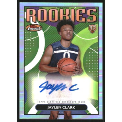 2023-24 Finest Rookie Autographs Refractors #RFAJC Jaylen Clark