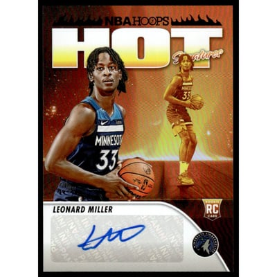 2023-24 Hoops Hot Signatures Rookies #18 Leonard Miller