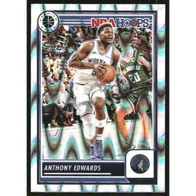 2023-24 Hoops Premium Stock Seismic Prizm #87 Anthony Edwards