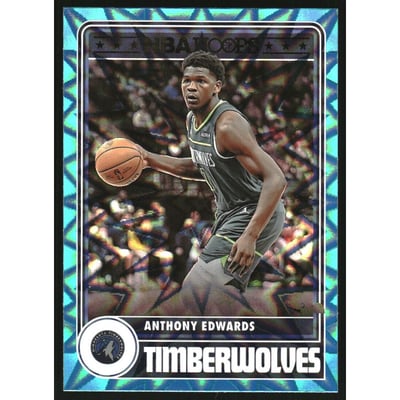 2023-24 Hoops Teal Explosion #286 Anthony Edwards