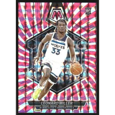 2023-24 Panini Mosaic Mosaic Pink Swirl FOTL #213 Leonard Miller
