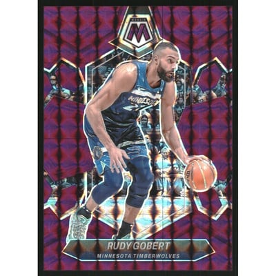 2023-24 Panini Mosaic Mosaic Purple #52 Rudy Gobert