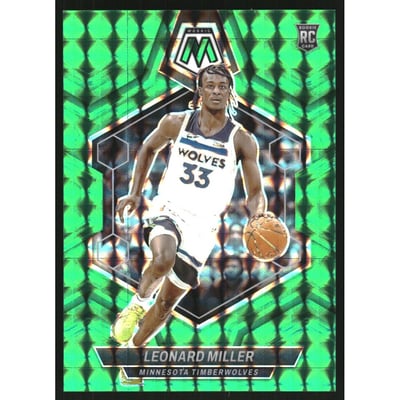2023-24 Panini Mosaic Mosaic Teal #213 Leonard Miller