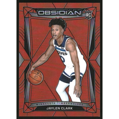 2023-24 Panini Obsidian Electric Etch Orange Flood #194 Jaylen Clark