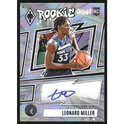 2023-24 Panini Phoenix Rookie Signs #27 Leonard Miller