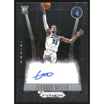 2023-24 Panini Prizm Deca Signatures #56 Leonard Miller